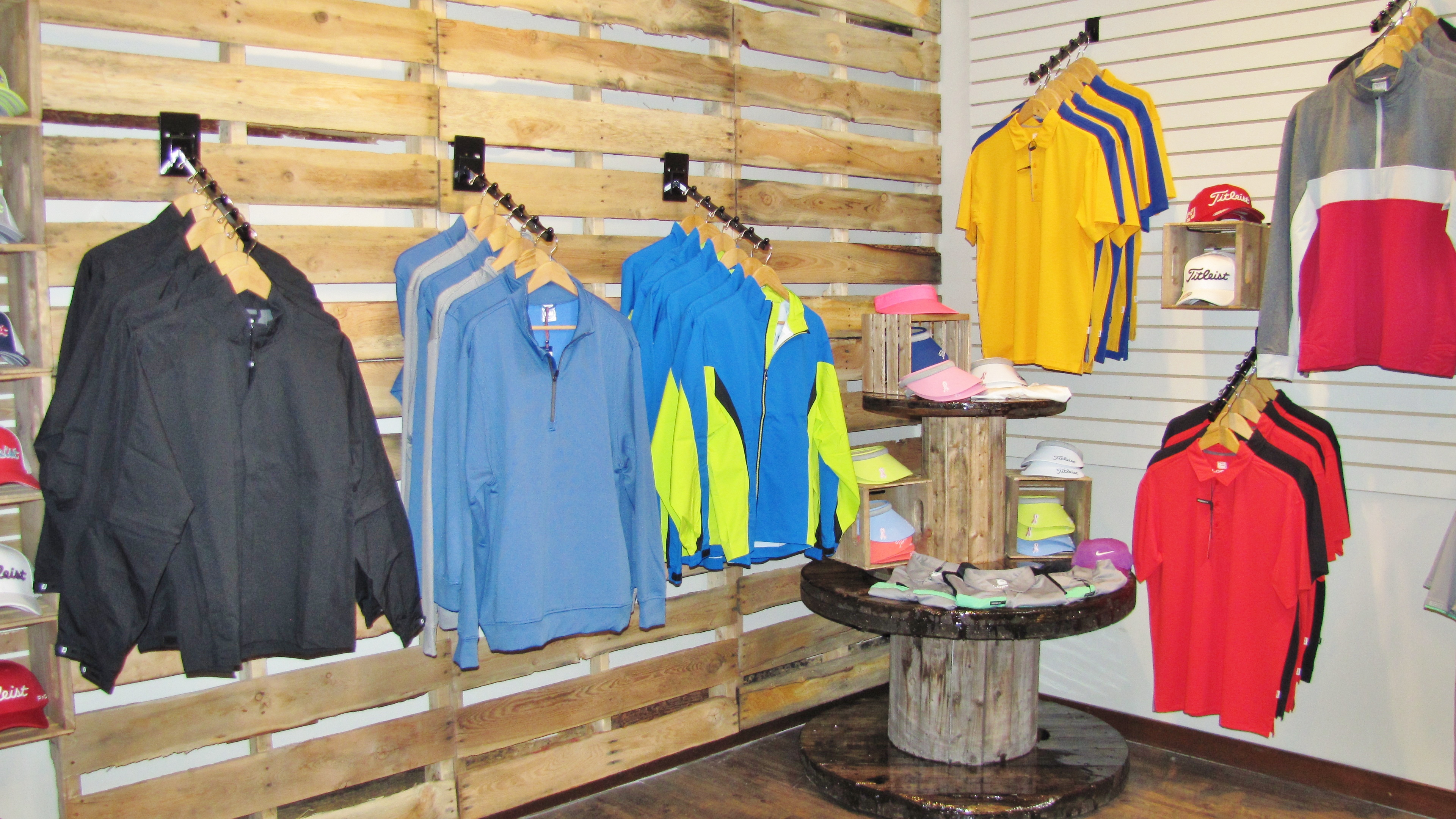 Redwoods shop with clothing on display